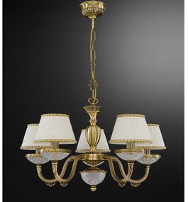 Candelabru din alama 5 brate design italian 6402