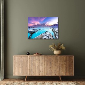 Tablou - Laguna albastră din Islanda (70x50 cm)