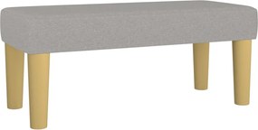 vidaXL Bancă, gri deschis, 70x30x30 cm, textil