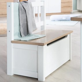 Bancă de copii albă Woody – Roba