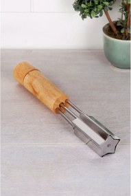 Decupator patiserie BST-10421, stejar/crom, lemn/otel, 18 cm