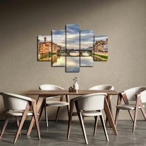 Tablou - Pod peste râu (150x105 cm)