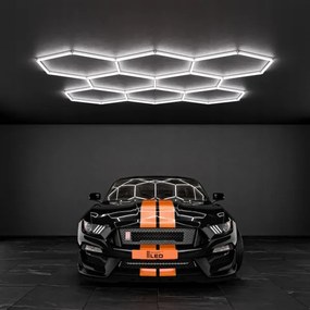 Plafonieră LED/280W/85-265V 6500K 313x298 cm CRI 90 IP54 albă