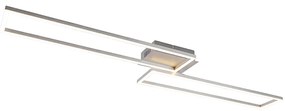 Plafoniera dreptunghiulară din oțel cu dimmer în 3 trepte - Plazas Novo