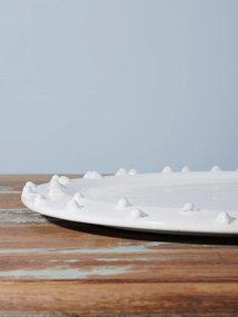 Farfurie alba din ceramica, D43cm Dante
