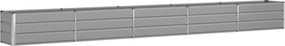 vidaXL Jardinieră Gri deschis 480 x 50 x 45 cm Oțel Galvanizat
