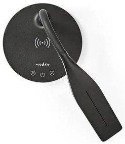 Lampă dimabilă cu funcție de încărcare fără fir Nedis LTLGQ4M2BK Qi LED/5,5W/230V 2700-6500K