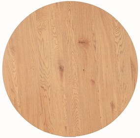 OFERTA Masa de dining din stejar cu picioare negre TETIS 100x100 calitatea a II-a