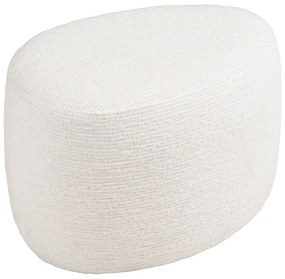 Taburet crem cu tapițerie din chenille Hilo – House Nordic