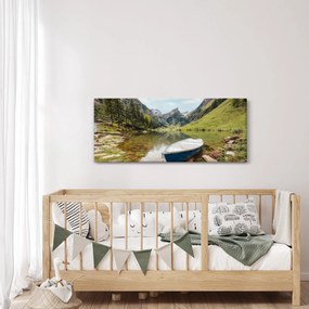 Tablou - Seealpsee, lac din Elveția (120x50 cm)