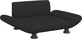 vidaXL Pat de câini, negru, 70x45x28 cm, material textil