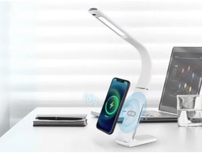 Lampă de birou LED cu reglare a intensității și încărcare wireless LORD EVO, LED/8W/230V, albă
