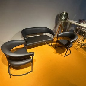 Set canapea si fotolii Ekselans  Homs  negru