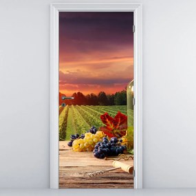 Fototapet pentru ușă - Podgorii cu struguri (95x205cm)