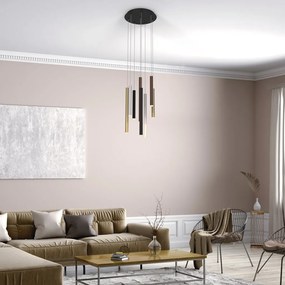 Lustra cu 8 pendule LED design modern minimalist CALA multicolor