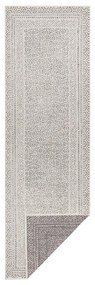 Covor lung pentru exterior Ragami Berlin, 80x250 cm, gri - alb