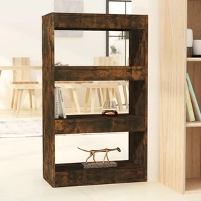 vidaXL Bibliotecă/Separator cameră, stejar fumuriu, 60x30x103 cm PAL