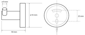 SAPHO XR202 X-Round E cârlig dublu, argintiu