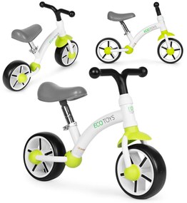 Jogging biciclete cu roți EVA scaun reglabil verde