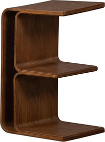 Măsuță auxiliară cu aspect de lemn de nuc 32x40 cm Frey – WOOOD