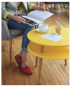 Măsuță de cafea Ragaba UFO Ø 57 cm, gri deschis