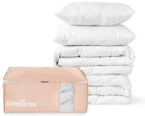 Cutie de depozitare pentru haine din plastic cu vacuum 65x45x27 cm Pink Edition – Compactor