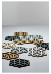 Suport din silicon pentru oale fierbinți Zone Triangles, gri deschis