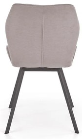 Scaun de bucaterie Debora, gri/negru
