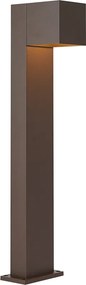 Lampă de exterior maro rugină 65cm Incl. LED IP64 cu lumină slabă și solară - Charlene