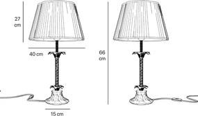 Veioza din alama masiva stilul fastuos Ludovic al XV-lea