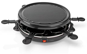 Grătar raclette cu accesorii 800W/230V Nedis FCRA210FBK6