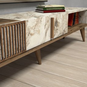 Masă TV Milan White Marble