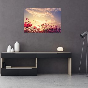 Tablou - Lunca cu flori (90x60 cm)