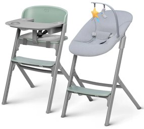 Scaun de masă pentru copii KINDERKRAFT SELECT LIVY Premium Olive green + șezlong CALMEE