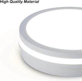 Brilagi - Lampă LED de exterior cu senzor BENE LED/18W/230V, Ø 21,5 cm, albă, IP54