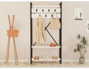 Cuier cu raft pentru încălțăminte Alfa White andGrey