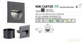 Corp exterior incastrabil LED IP44 Mini Carter 70402