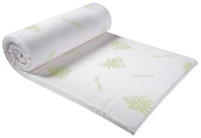 Saltea suplimentară cu spumă rece cu husă din ALOE VERA 90 x 190 x 6 cm