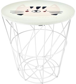 Masa copii cu functie de depozitare, Ø 30 cm