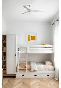 Ventilator de tavan FARO 34295WT RUDDER S alb d. 106 cm Wi-Fi Tuya + telecomandă