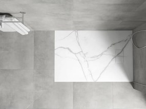 Mexen Hugo receasa dreptunghiulară SMC 100 x 80 cm, piatră albă - 42158010