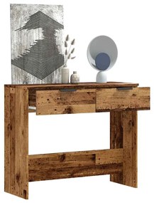 vidaXL Masă consolă, lemn vechi,90x36x75 cm, PAL