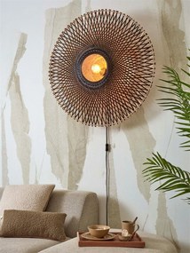 Aplica de perete eco din bambus Kalimantan 87cm nat/bl