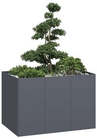 vidaXL Jardinieră, antracit, 120x80x80 cm, oțel