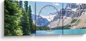 Tablou - Lac Alpin (cu ceas) (90x30 cm)