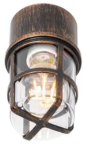 Plafonieră și lampă de perete auriu antic IP54 - Kiki