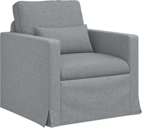 vidaXL Canapea Gri deschis 78 x 78 x 80 cm țesătură