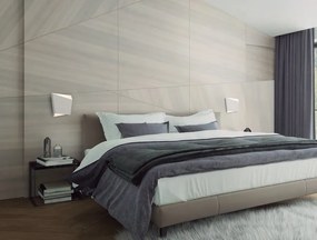 Aplica perete lumina ambientala ASIMETRIC alb