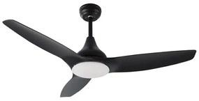 Lustra LED cu ventilator si telecomanda design modern Samoa negru NVL-5267302