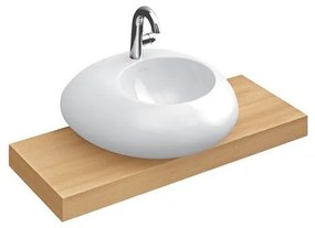 Lavoar pe blat, Villeroy&amp;Boch Pure Stone, 60.5x54cm, Star White CeramicPlus, 517061R2